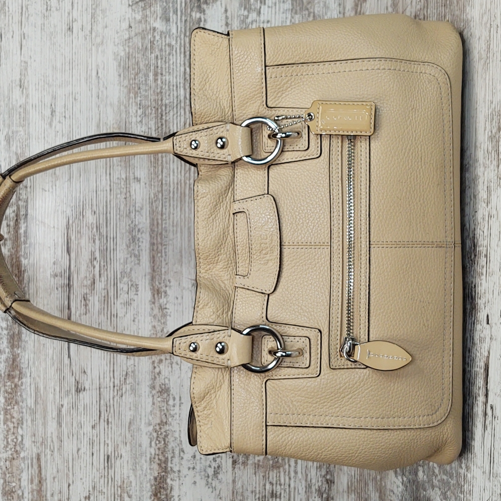 Coach Tan Leather Shoulder Bag